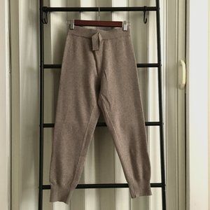 Zara Taupe Footless Knit Leggings